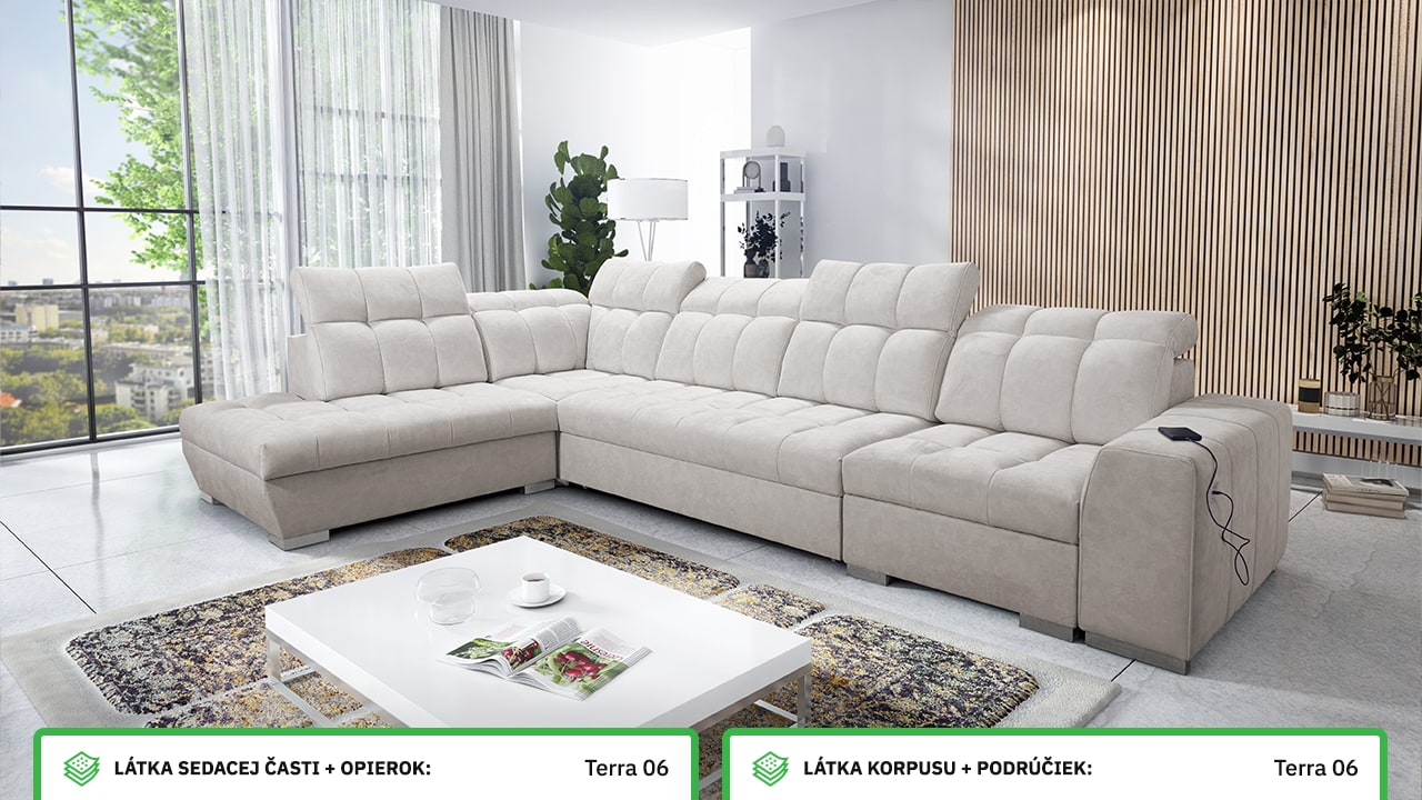 Rohová sedačka PAGANNI XI Farebné prevedenie