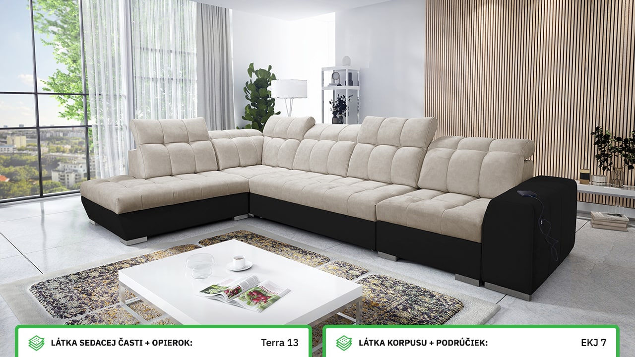 Rohová sedačka PAGANNI XI Farebné prevedenie