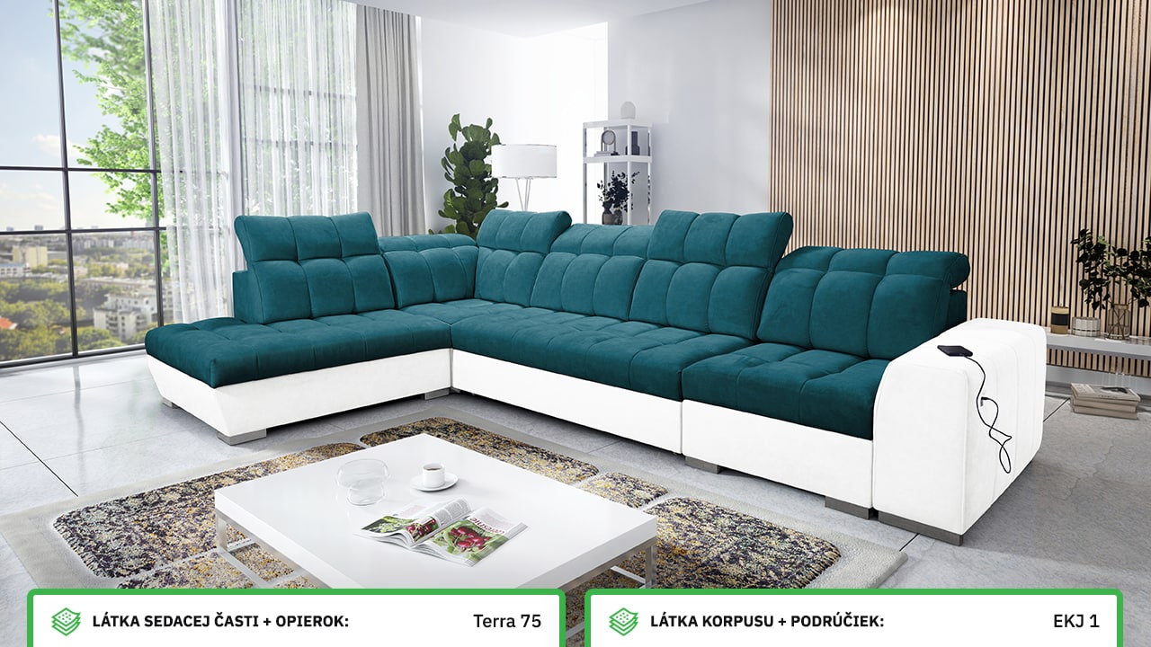 Rohová sedačka PAGANNI XI Farebné prevedenie