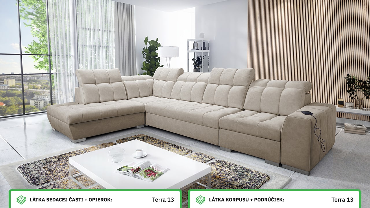 Rohová sedačka PAGANNI XI Farebné prevedenie