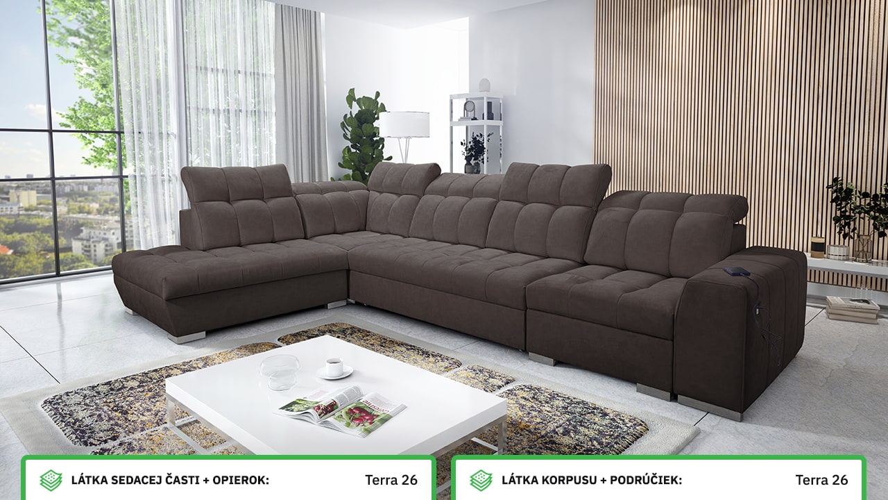 Rohová sedačka PAGANNI XI Farebné prevedenie