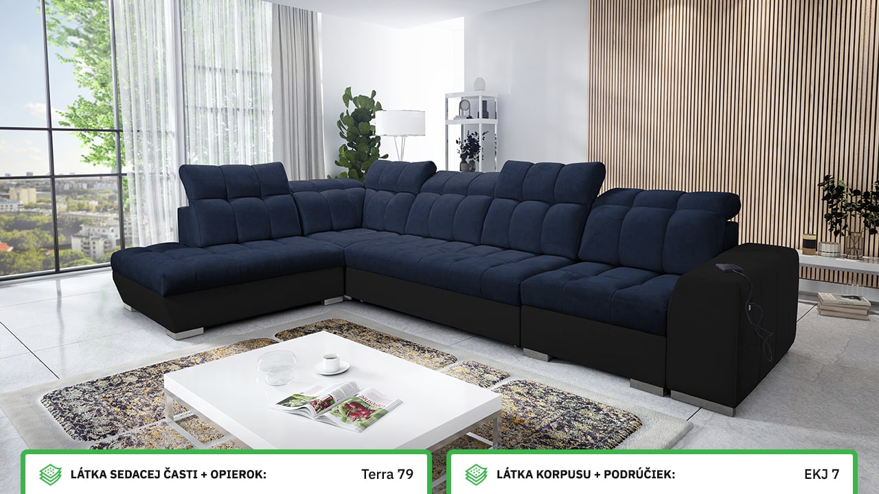 Rohová sedačka PAGANNI XI Farebné prevedenie