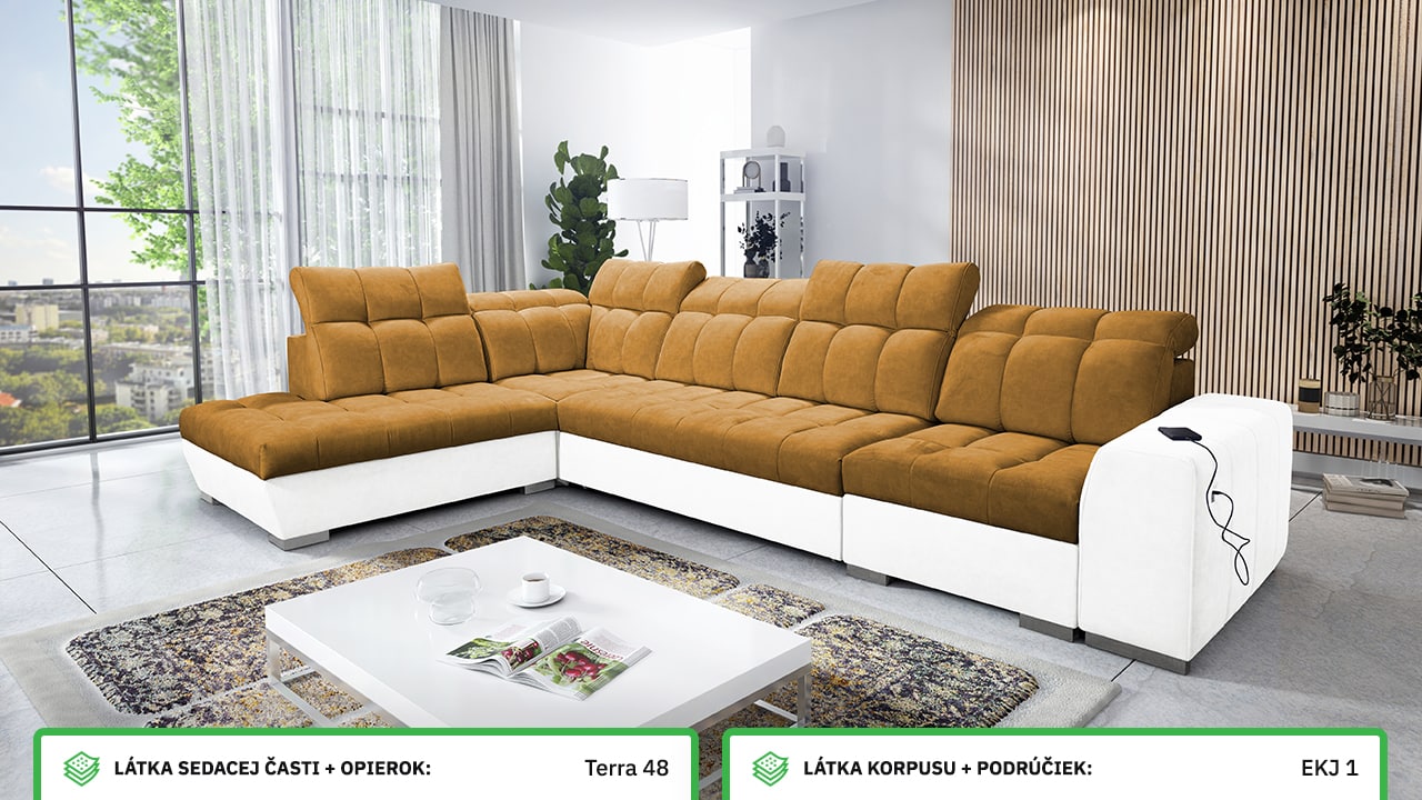 Rohová sedačka PAGANNI XI Farebné prevedenie