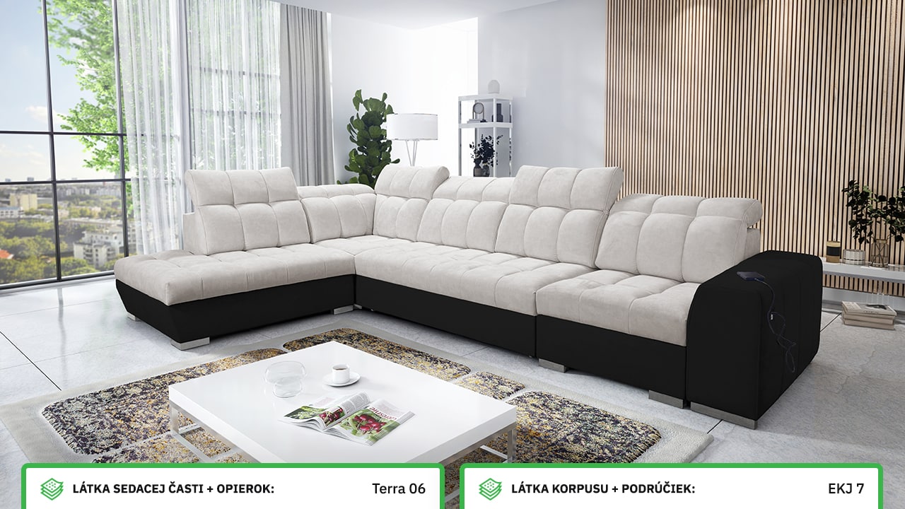 Rohová sedačka PAGANNI XI Farebné prevedenie