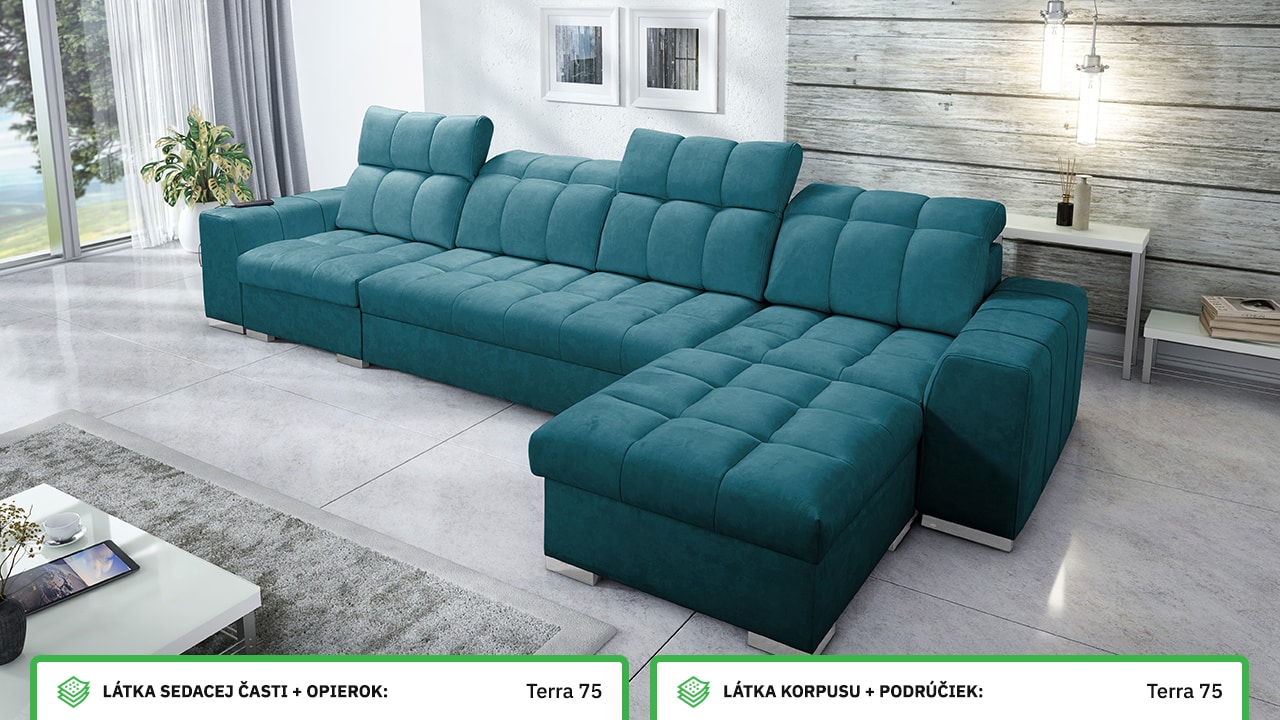 Rohová sedačka PAGANNI XII Farebné prevedenie