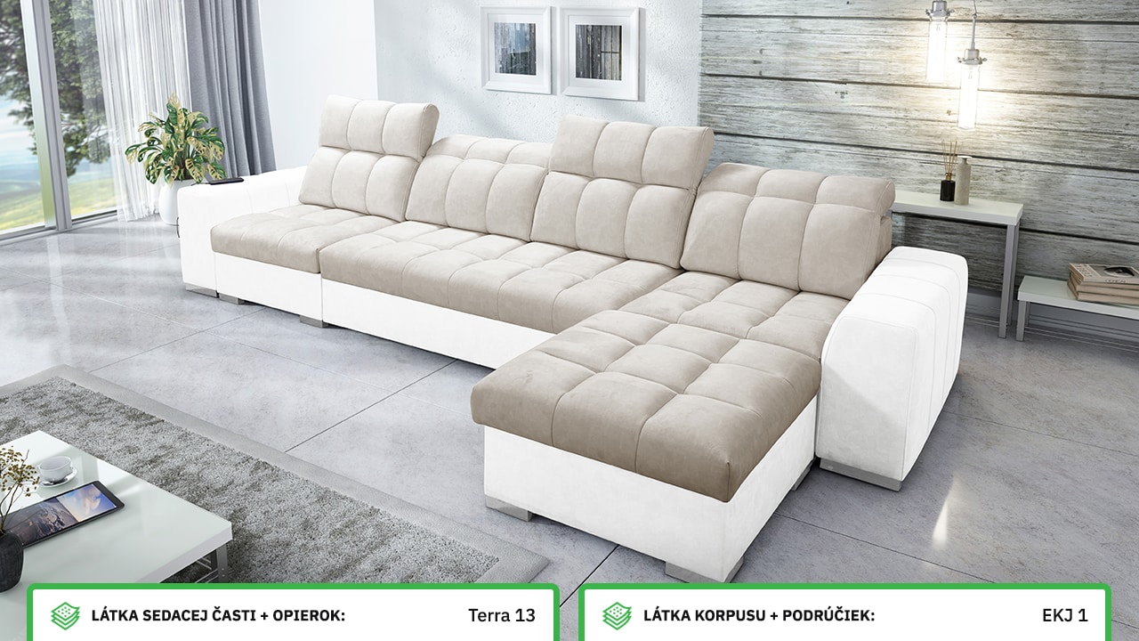 Rohová sedačka PAGANNI XII Farebné prevedenie