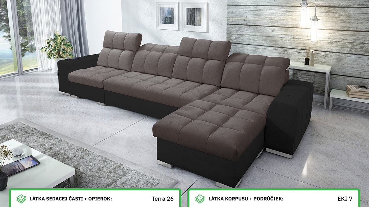 Rohová sedačka PAGANNI XII Farebné prevedenie