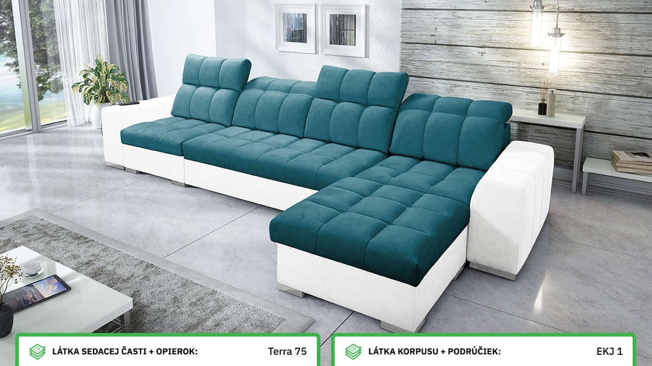 Rohová sedačka PAGANNI XII Farebné prevedenie