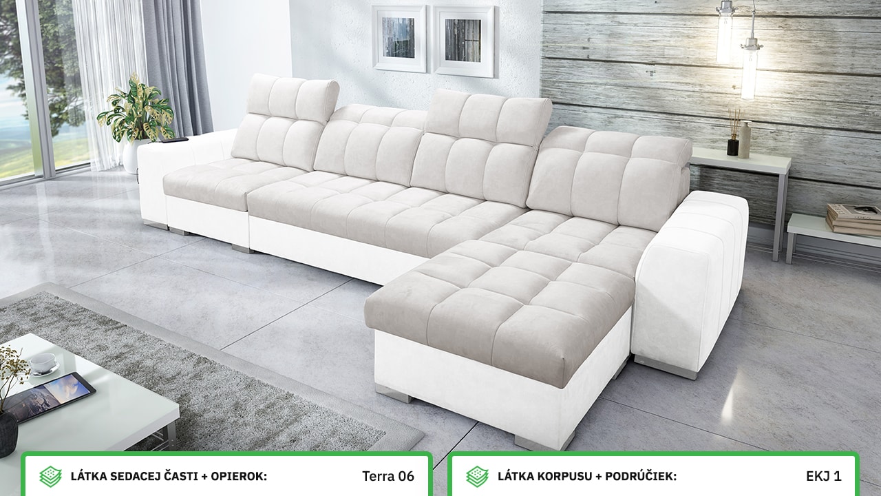 Rohová sedačka PAGANNI XII Farebné prevedenie