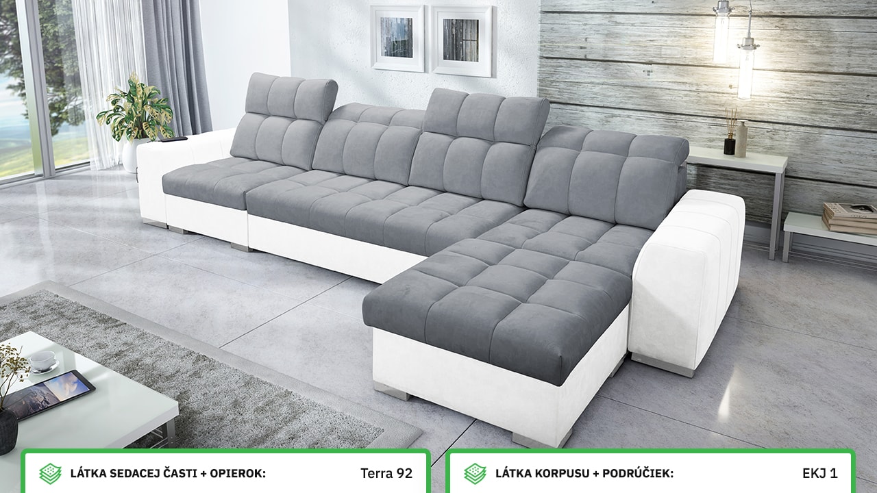 Rohová sedačka PAGANNI XII Farebné prevedenie