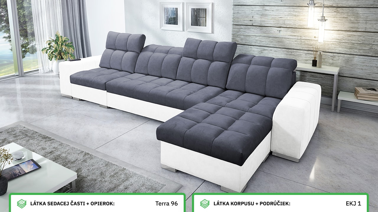 Rohová sedačka PAGANNI XII Farebné prevedenie