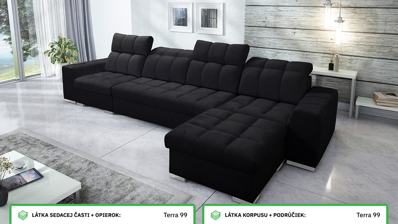 Rohová sedačka PAGANNI XII Farebné prevedenie