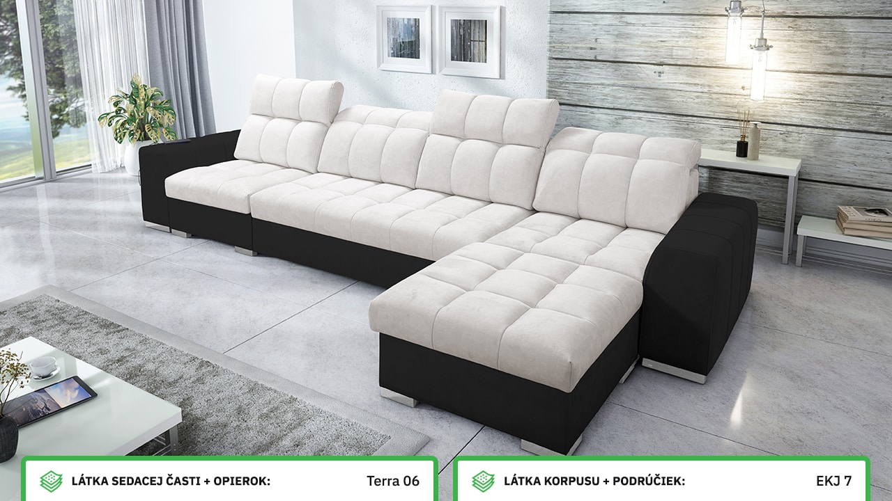 Rohová sedačka PAGANNI XII Farebné prevedenie