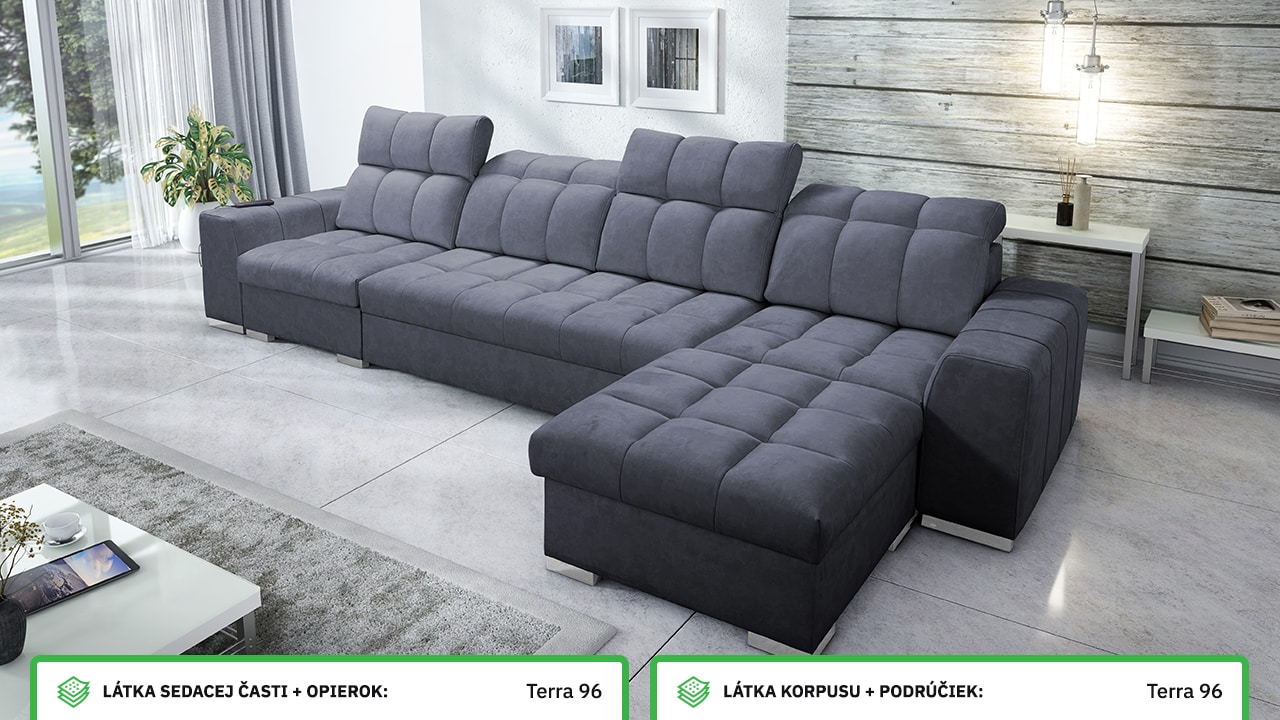 Rohová sedačka PAGANNI XII Farebné prevedenie