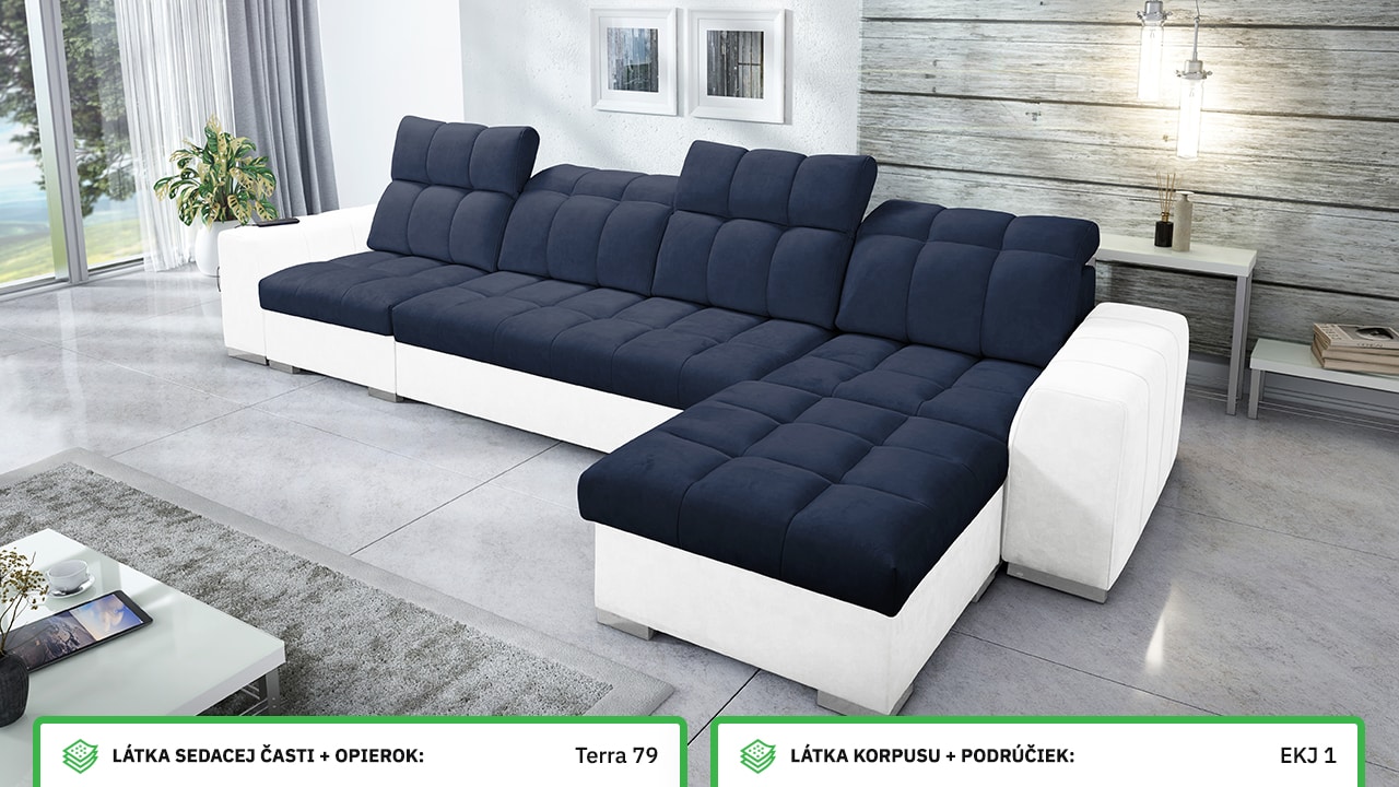 Rohová sedačka PAGANNI XII Farebné prevedenie