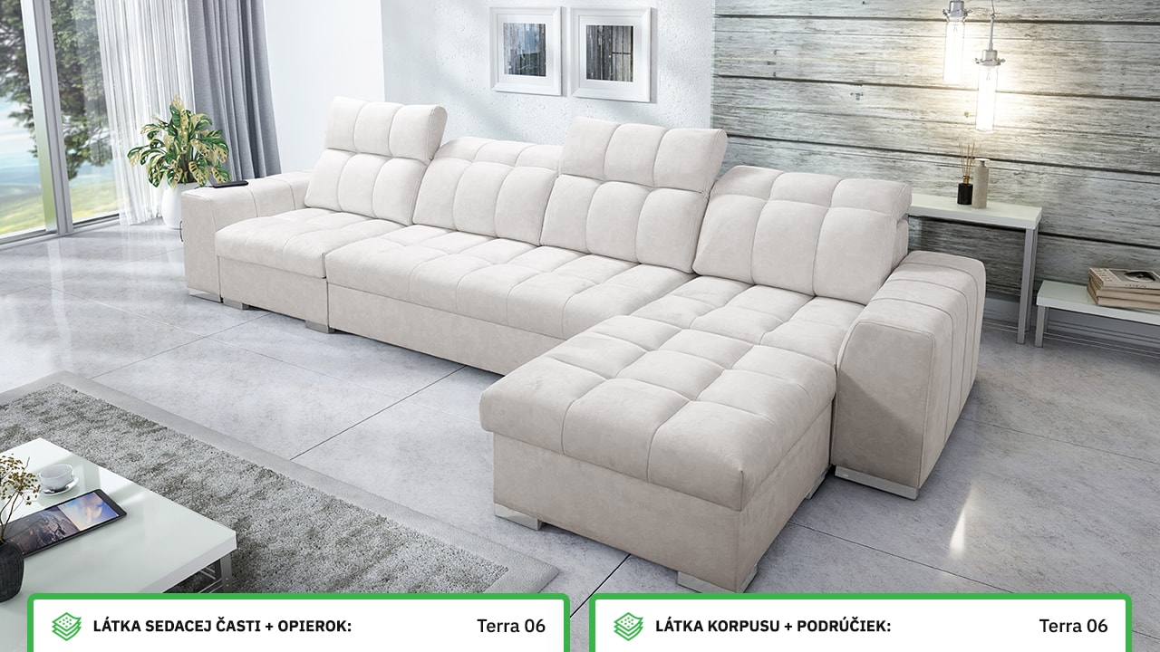 Rohová sedačka PAGANNI XII Farebné prevedenie