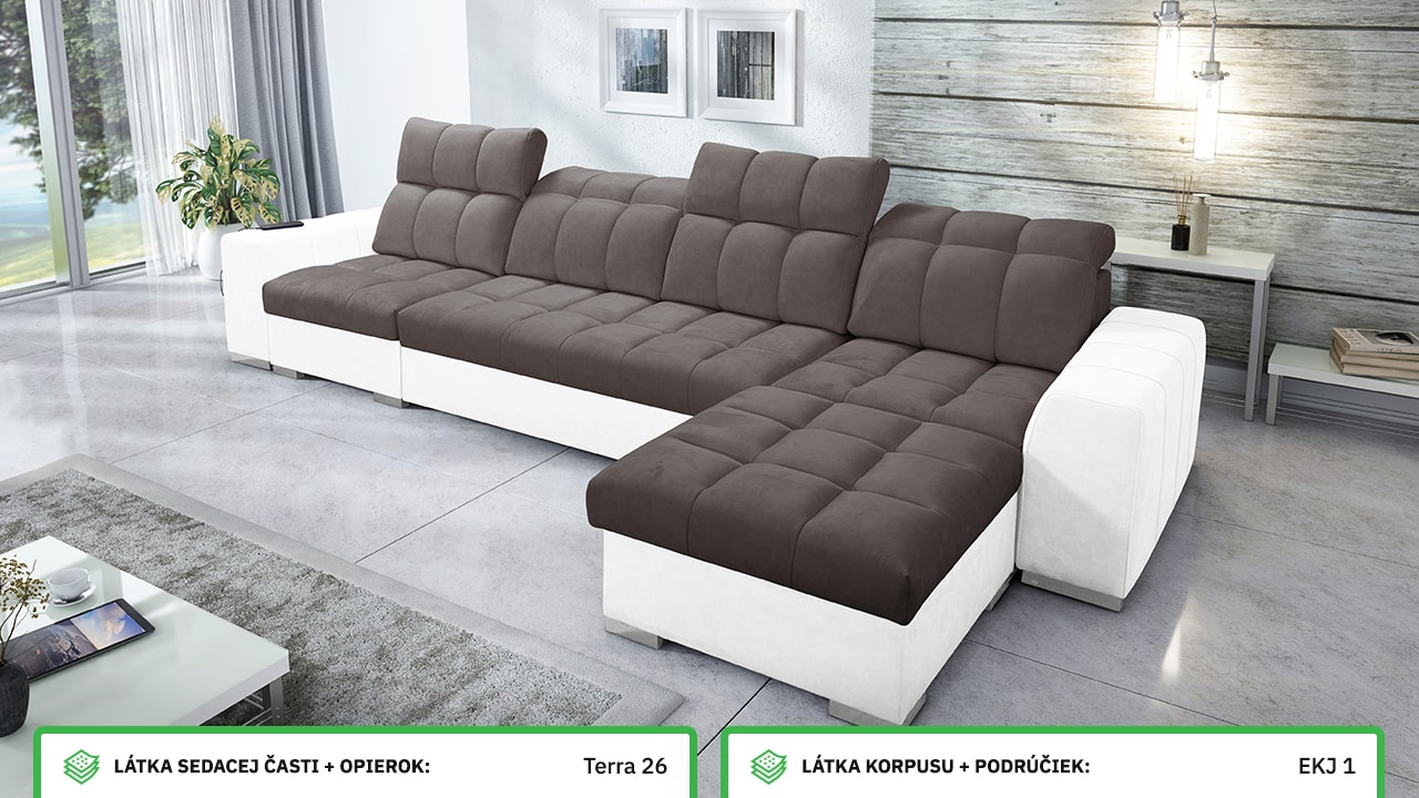 Rohová sedačka PAGANNI XII Farebné prevedenie