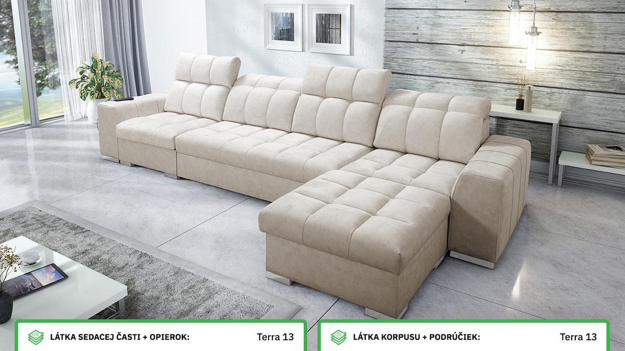 Rohová sedačka PAGANNI XII Farebné prevedenie