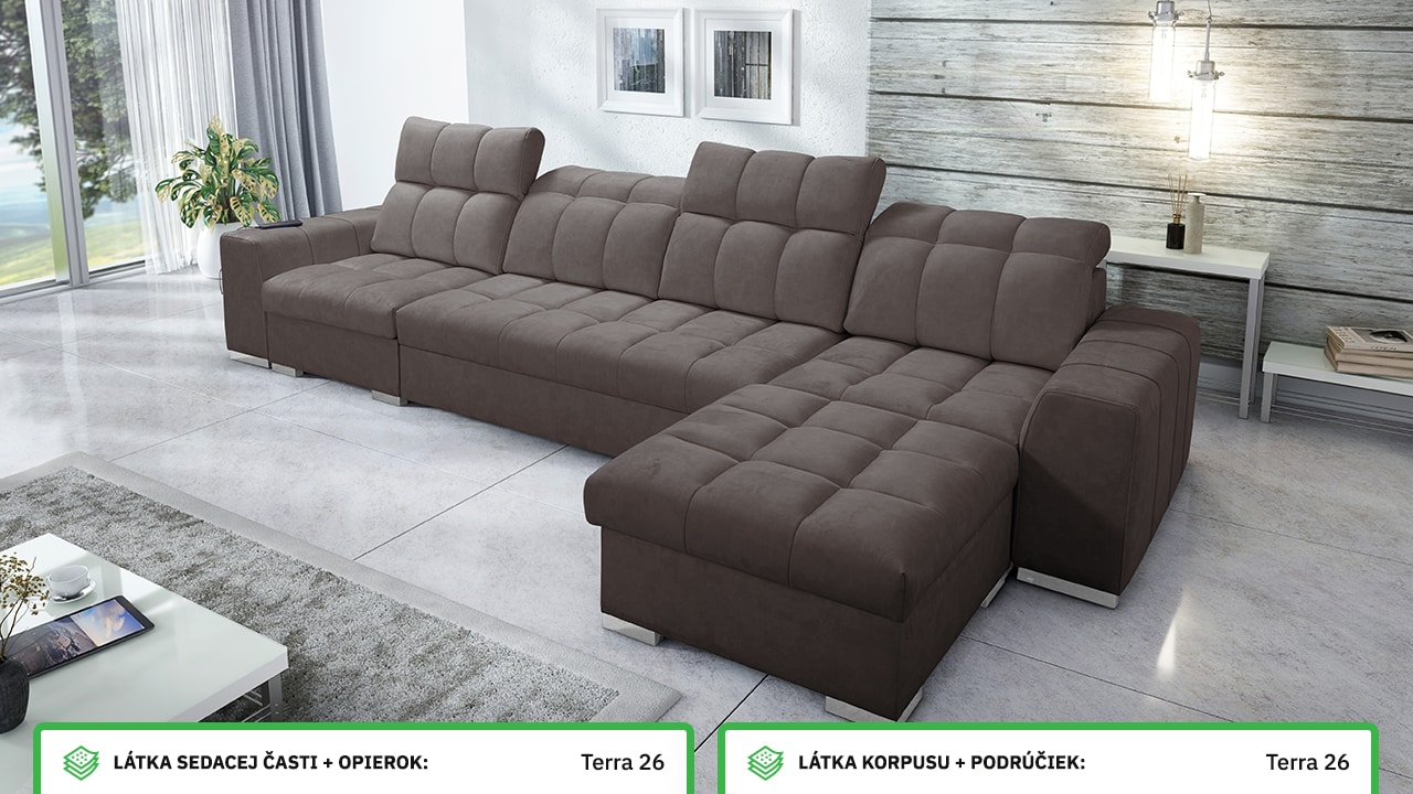 Rohová sedačka PAGANNI XII Farebné prevedenie