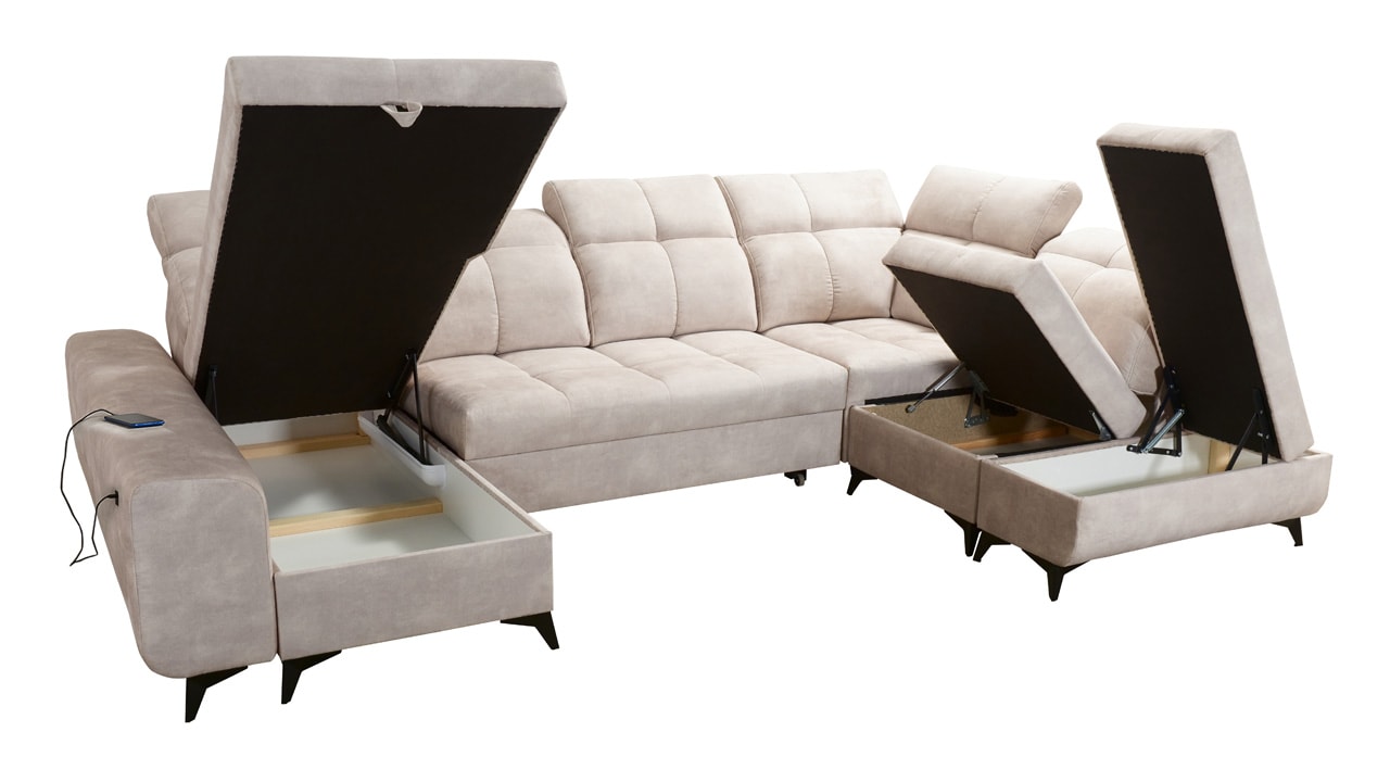 Sedacia súprava GOLD VI Úložný priestor