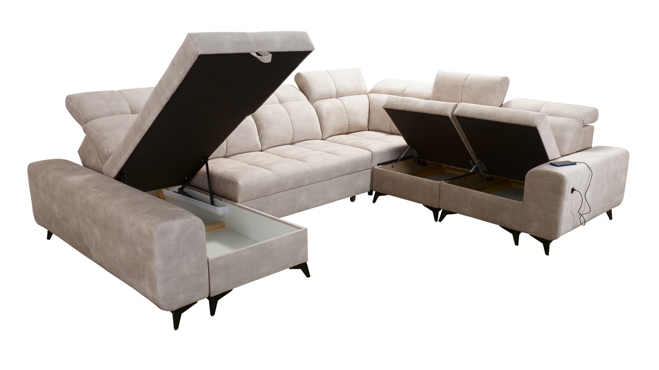 Sedacia súprava GOLD VIII Úložný priestor