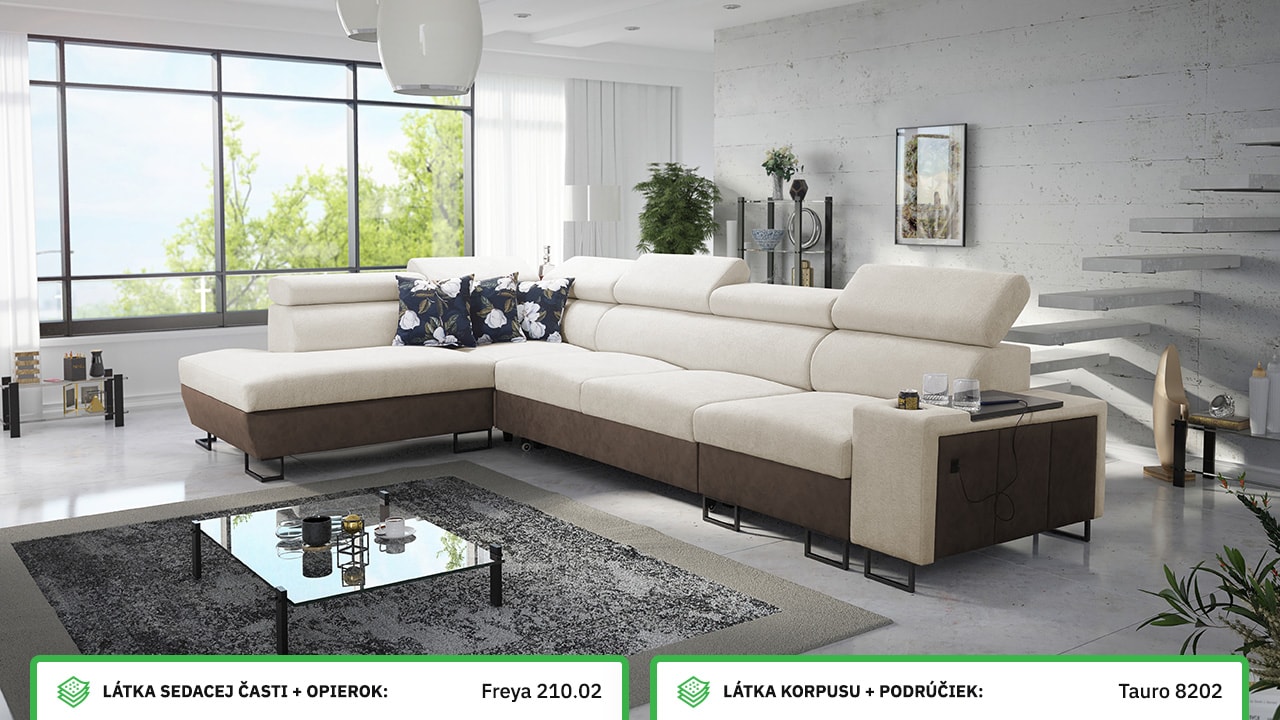 Rohová sedačka MELODIA XI MAXI Farebné prevedenie