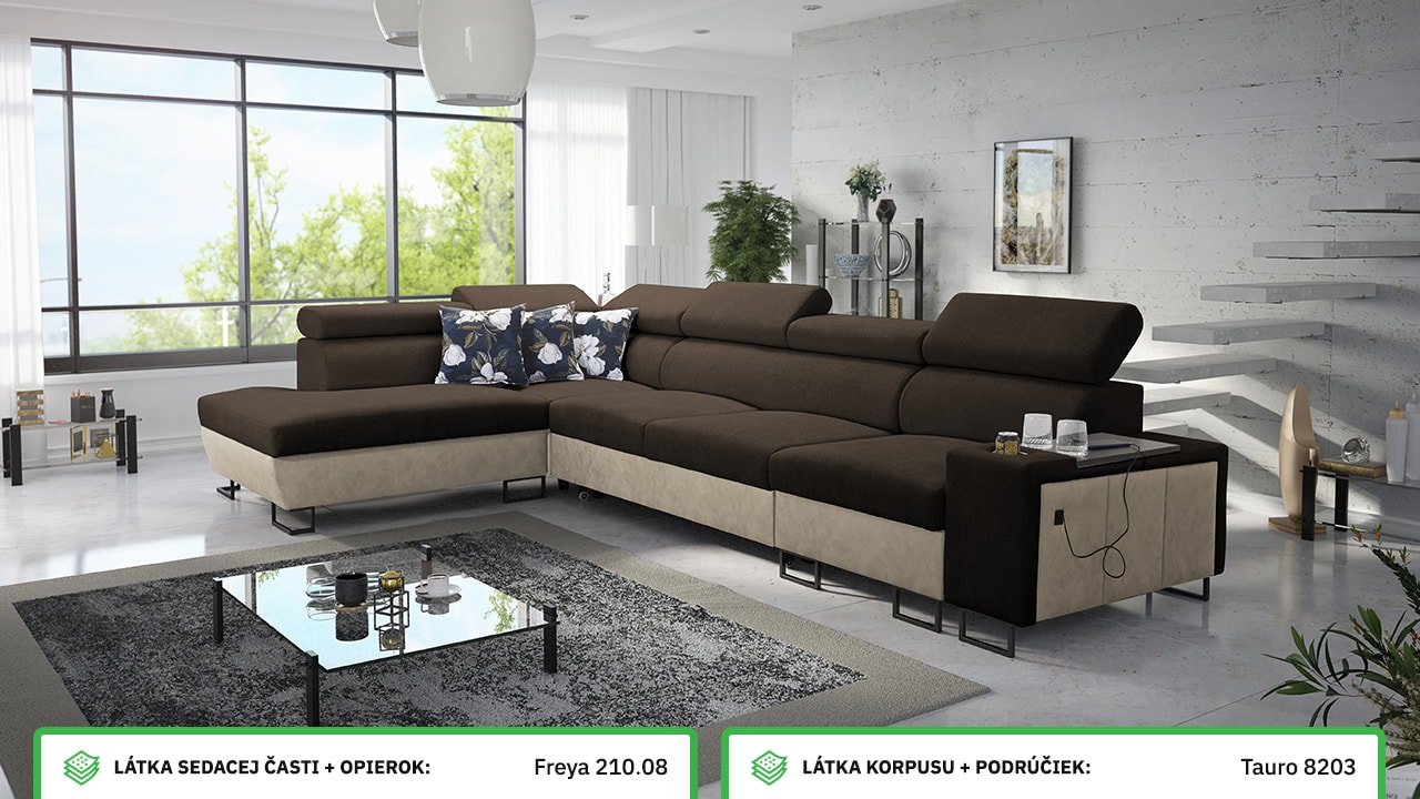 Rohová sedačka MELODIA XI MAXI Farebné prevedenie