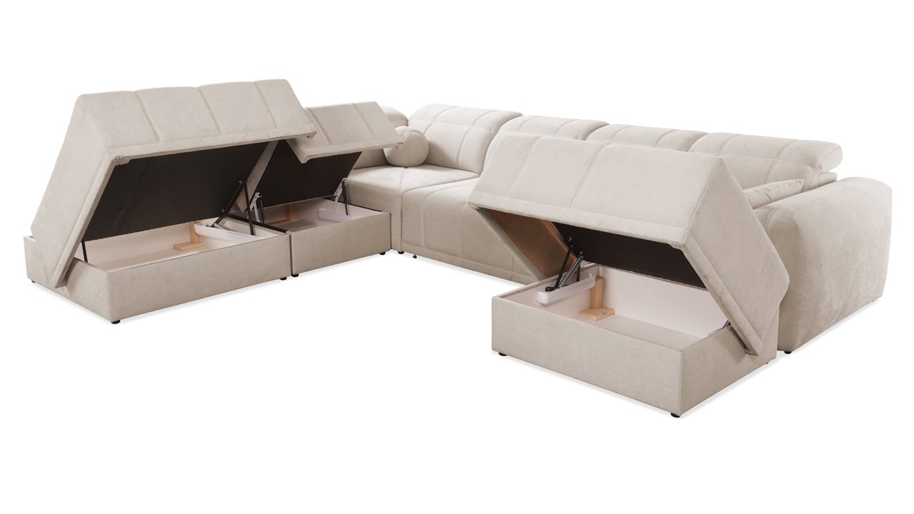 Sedacia súprava RAVELI X Úložný priestor